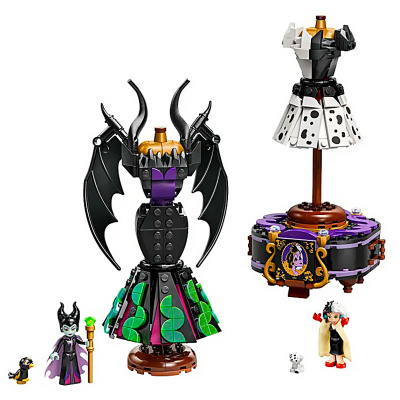 Конструктор Lego Disney Princess 43262 Платья Малефисенты и Круэллы Де Виль 1